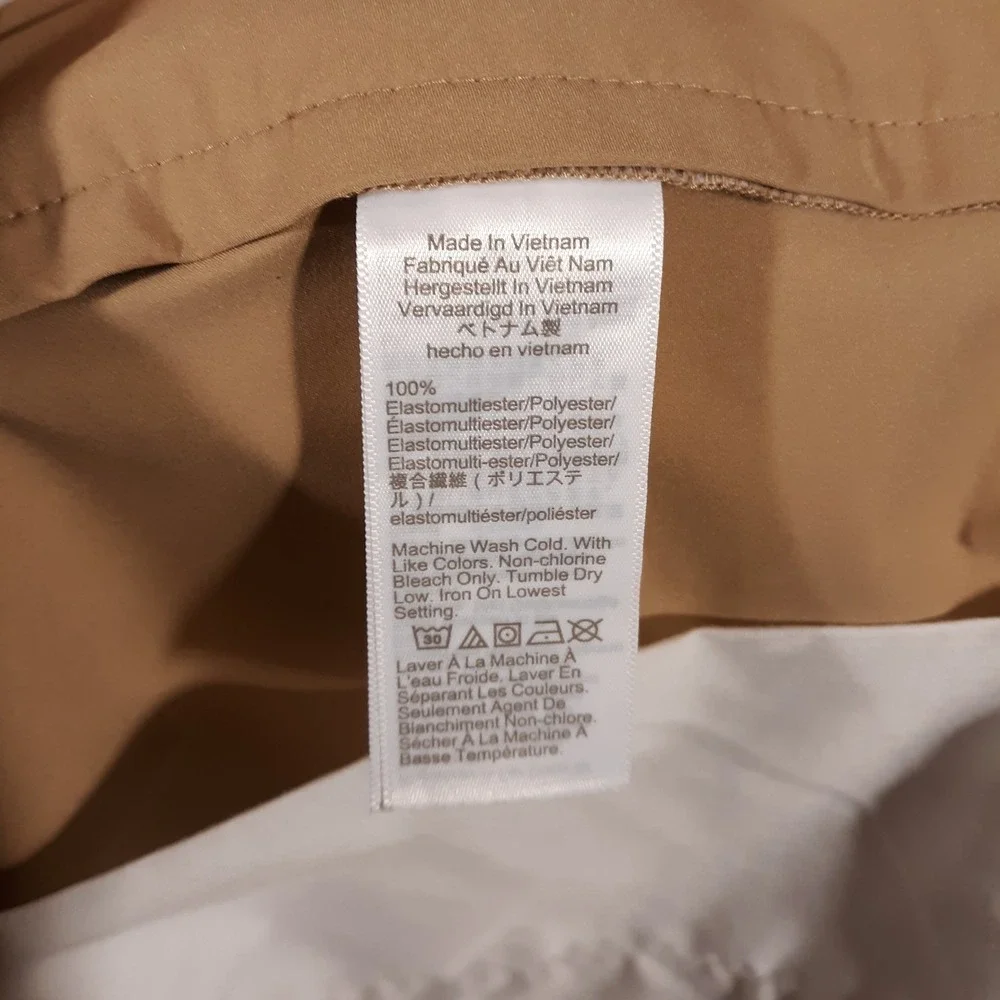J.CREW Shorts Mens 36 x 9 Chino Flat Front Tan Lightweight